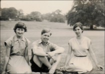 Margot, Derek & Hilary (daughter of the College Principal - John Friend)