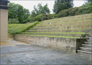 Seating Overlooking the Courtyard of the Experimental Theatre
