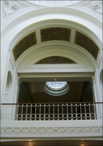 Flyover in the Painted Hall