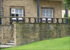 Steps at the North Side of the Mansion