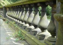 Balustrade on the Terrace at the south end of the Mansion