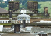 Mansion with lantern over the Pillar Hall in the centre.