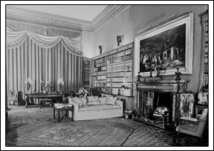 Library in 1938 with Painting by Morland