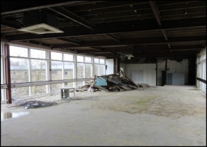 Inside the Art Studio a few days before demolition in 2017