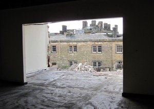 !st floor view of entrance to the former link bridge