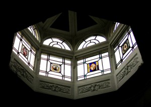 Lantern above Pillar Hall