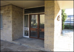 Entrance to the Science Rooms on the 1st floor.