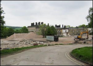 View of the site of the former hostels