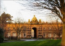 An early morning view of Stable Block from the east in March, 2017