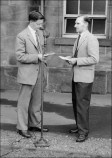 John Wattmough of the BBC interviewing Martial Rose about the production.