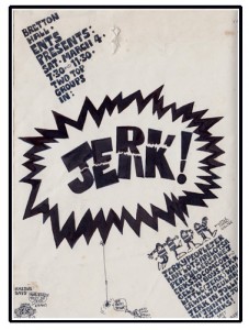 Poster for performance in Kennel Block 1969. (Image designed & provided by John Hill - Art student 1967-69)