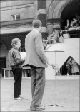 Margaret Dunn rehearsing 'The Last Judgement'