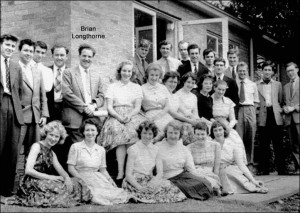 Brian Longthorne with his Chamber Choir of 1959. Image provided by Tony Crimlisk