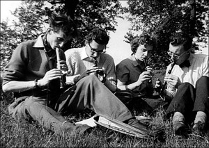 Practising the descant recorder. Image by Tony Crimlisk.