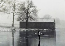 Ela Beaumont - 1930s, with boathouse in the background