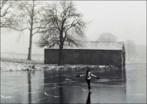 Ela Beaumont - 1930s, with boathouse in the background