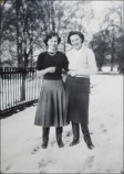 Dorothy Cropper (right) and friend in 1950