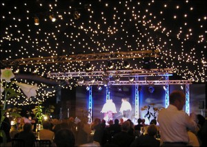 Gala Dinner and performance in marquee