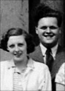 Dorothy Cropper with future husband, Selwyn Morris
