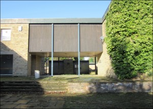 The Student Centre stood beyond the Science Bridge