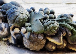 Detail of the carving of the Tympanum