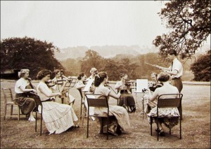 Outdoor Practice Session - 1952 - (Image by courtesy of Leonard Bartle of the NAEA)