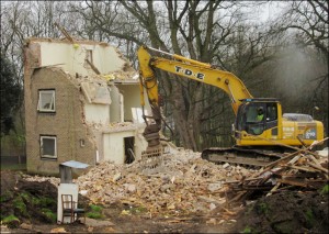 Demolition of Swithen Hostel - 2017
